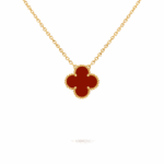 Підвіска Vintage Alhambra 1 мотив з сердоліком